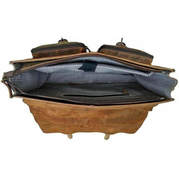 Men Leather Bag Travel Dopp Kit 337 - Image 3