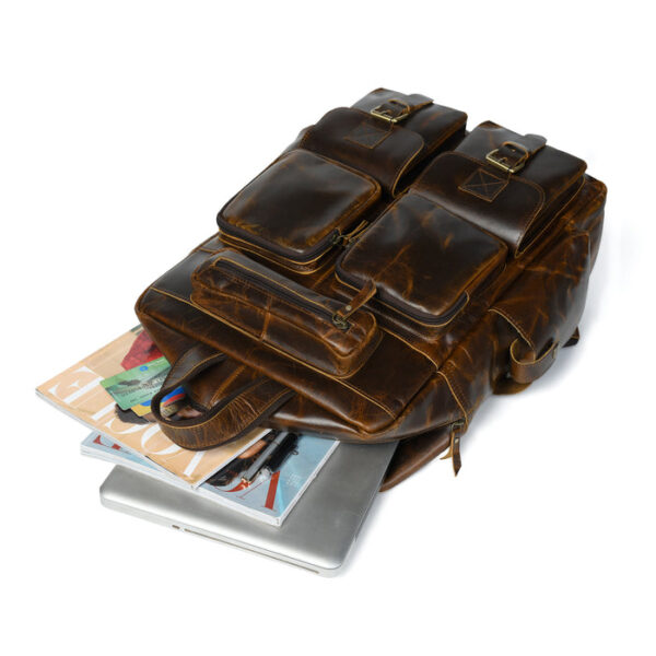 Men Leather Bag Travel Dopp Kit 335 - Image 2