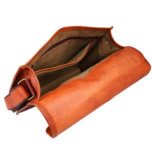 Men Leather Bag Travel Dopp Kit 334 - Image 4