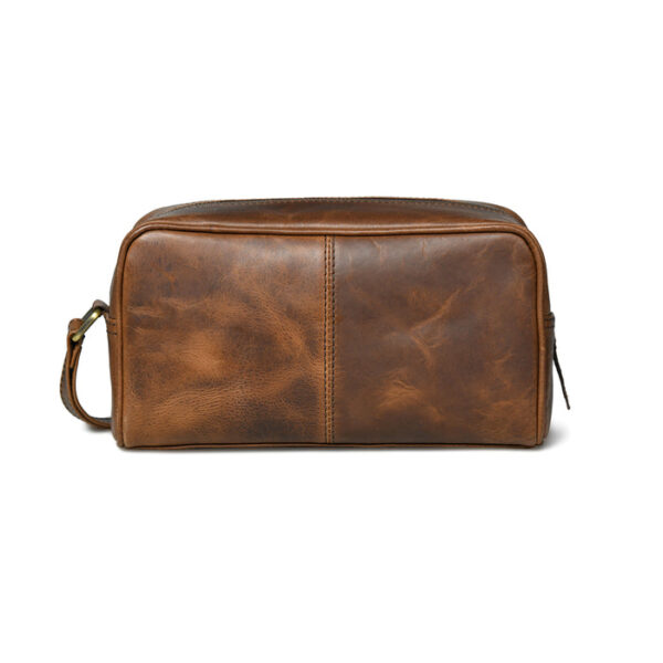 Men Leather Bag Travel Dopp Kit 332 - Image 3