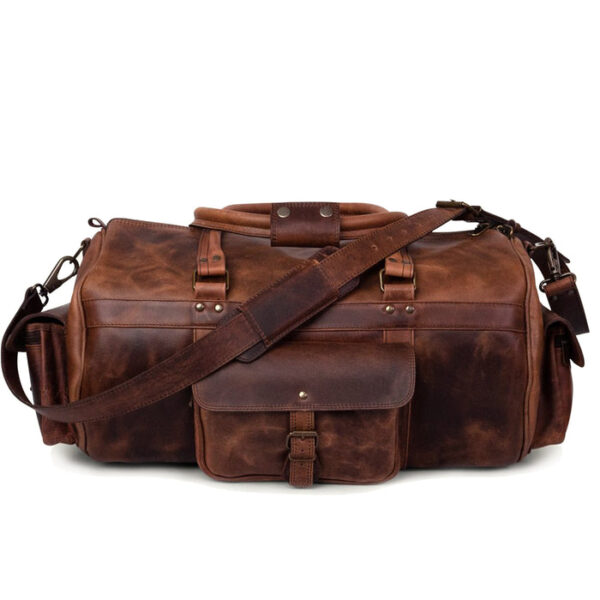 Men Leather Bag Travel Dopp Kit 333 - Image 2