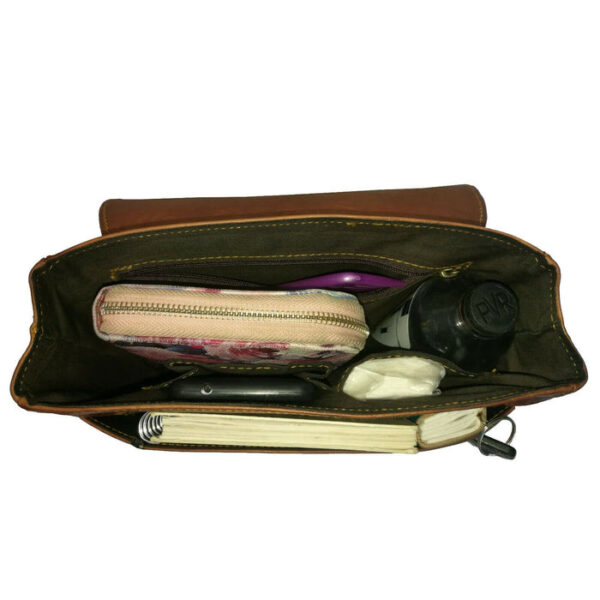 Men Leather Bag Travel Dopp Kit 56 - Image 4