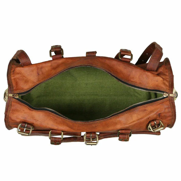 Men Leather Bag Duffle II - Image 4