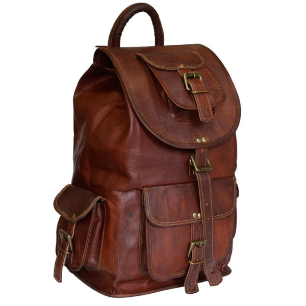 Men Leather Bag Hiking