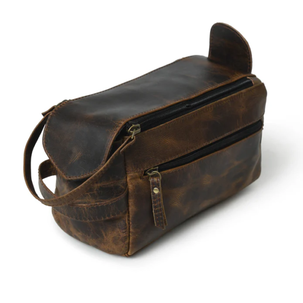 Men Leather Bag Toiletry - Image 2