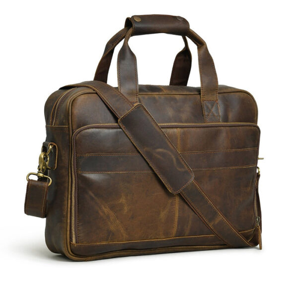 Men Leather Bag Travel Dopp Kit 348 - Image 3