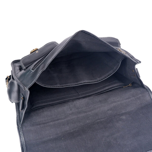 Men Leather Bag Travel Dopp Kit 344 - Image 4