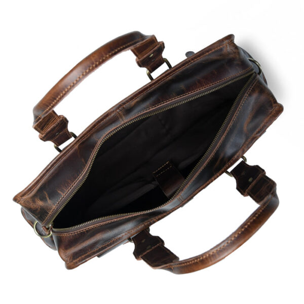 Men Leather Bag Travel Dopp Kit 358 - Image 4