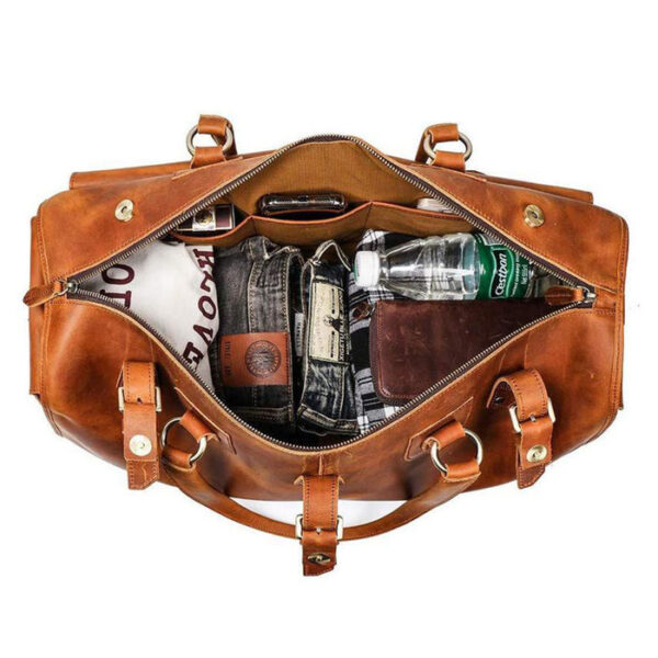 Men Leather Bag Travel Dopp Kit 355 - Image 4