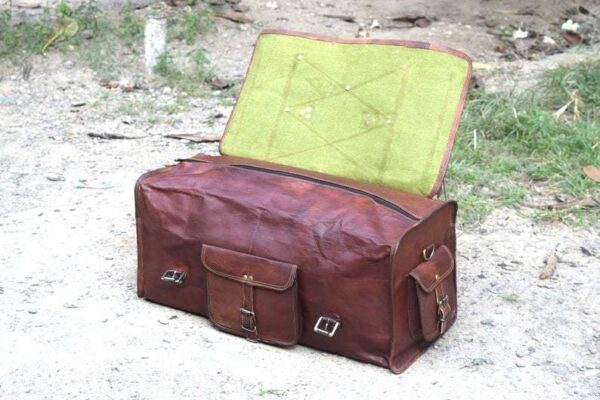 Men Leather Bag Travel Dopp Kit 30 45 - Image 3