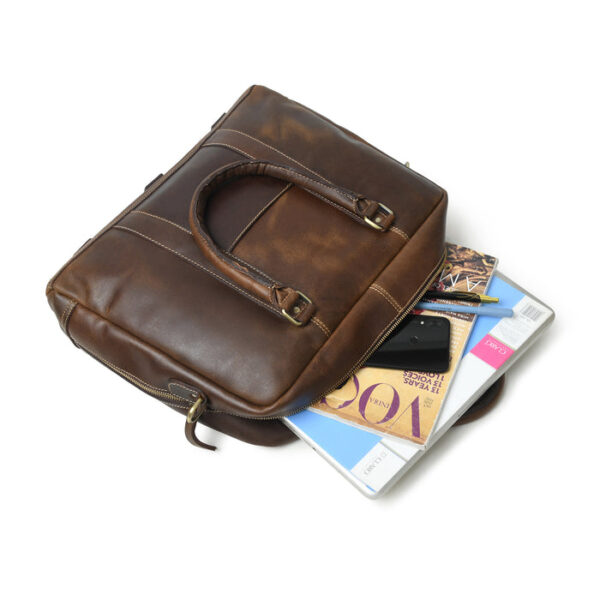 Men Leather Bag Travel Dopp Kit 30 461 - Image 4