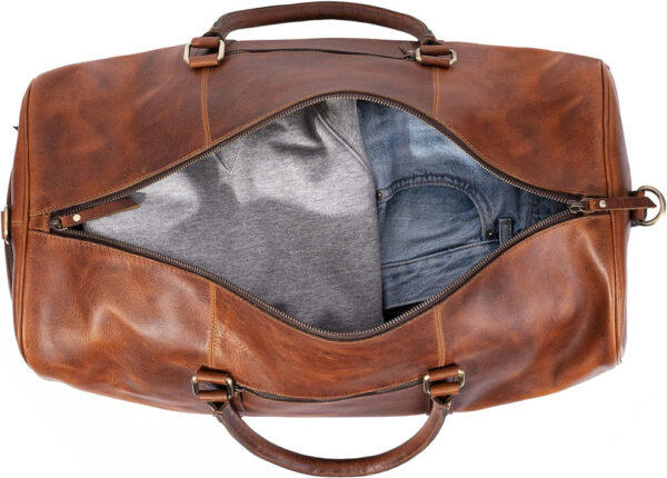 Men Leather Bag Travel Dopp Kit 30 515 - Image 5