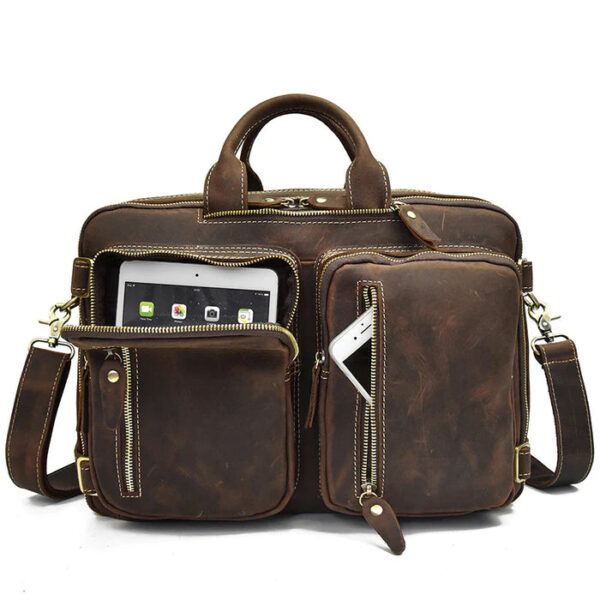 Men Leather Bag Travel Dopp Kit 30 512