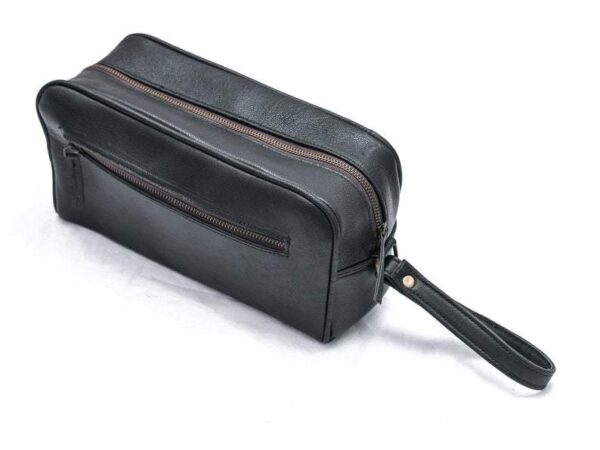 Men Leather Bag Travel Dopp Kit 30 617 - Image 3