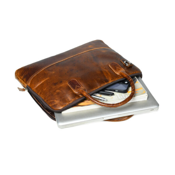 Men Leather Bag Travel Dopp Kit 30 612 - Image 3