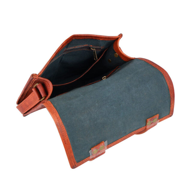 Men Leather Bag Travel Dopp Kit 30 621 - Image 4