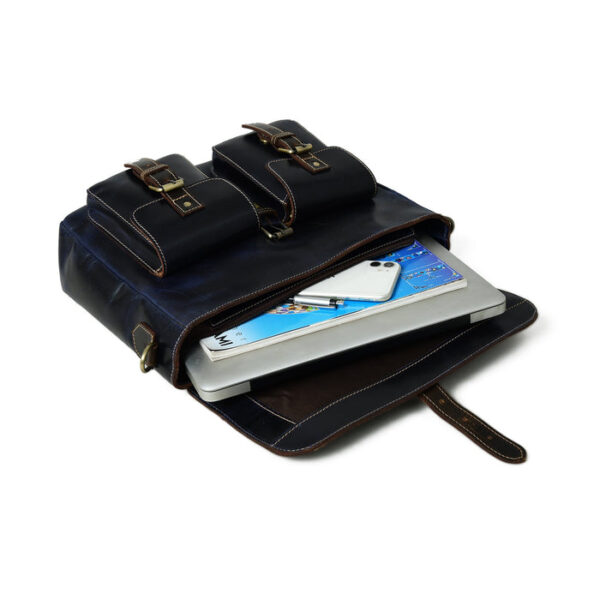 Men Leather Bag Travel Dopp Kit 30 718 - Image 2