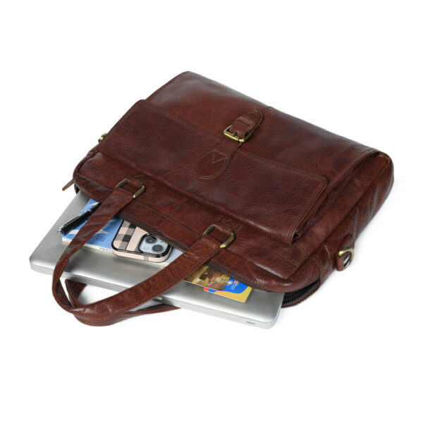 Men Leather Bag Travel Dopp Kit 30 716 - Image 4