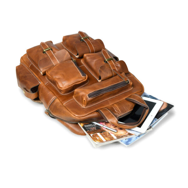 Men Leather Bag Travel Dopp Kit 30 818 - Image 4